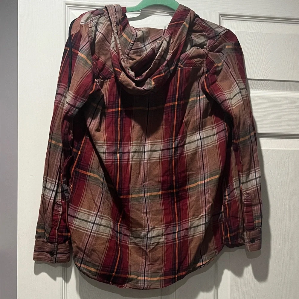 BKE Red Plaid Button Down Shirt - Picture 3 of 3